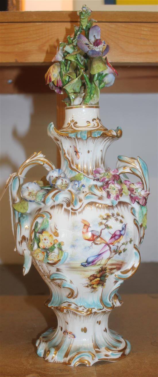Porcelain Colbrookdale vase(-)